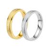 Fashion Frosted Stainless Steel Titanium Rings for Women - Versatile, No-Fade Taigang Style