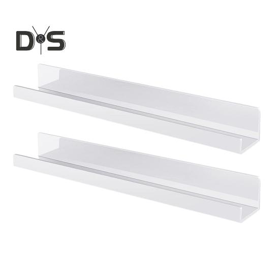2Pcs Magnetic Bookshelf Whiteboard Reusable Metal Display Stand with Strong Magnetism Floating Book Holder