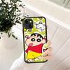 Crayons Shin-chan Phone Case for iPhone 14 11 12 13 Mini Pro Max 8 7 Plus X XR XS MAX Translucent Matte Cover