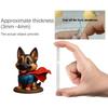 Christmas Advent Countdown Christmas 2D Acrylic German Shepherd Decor 24 Days Cute Cartoon Dog Ornament For Xmas Tree Kids Gifts