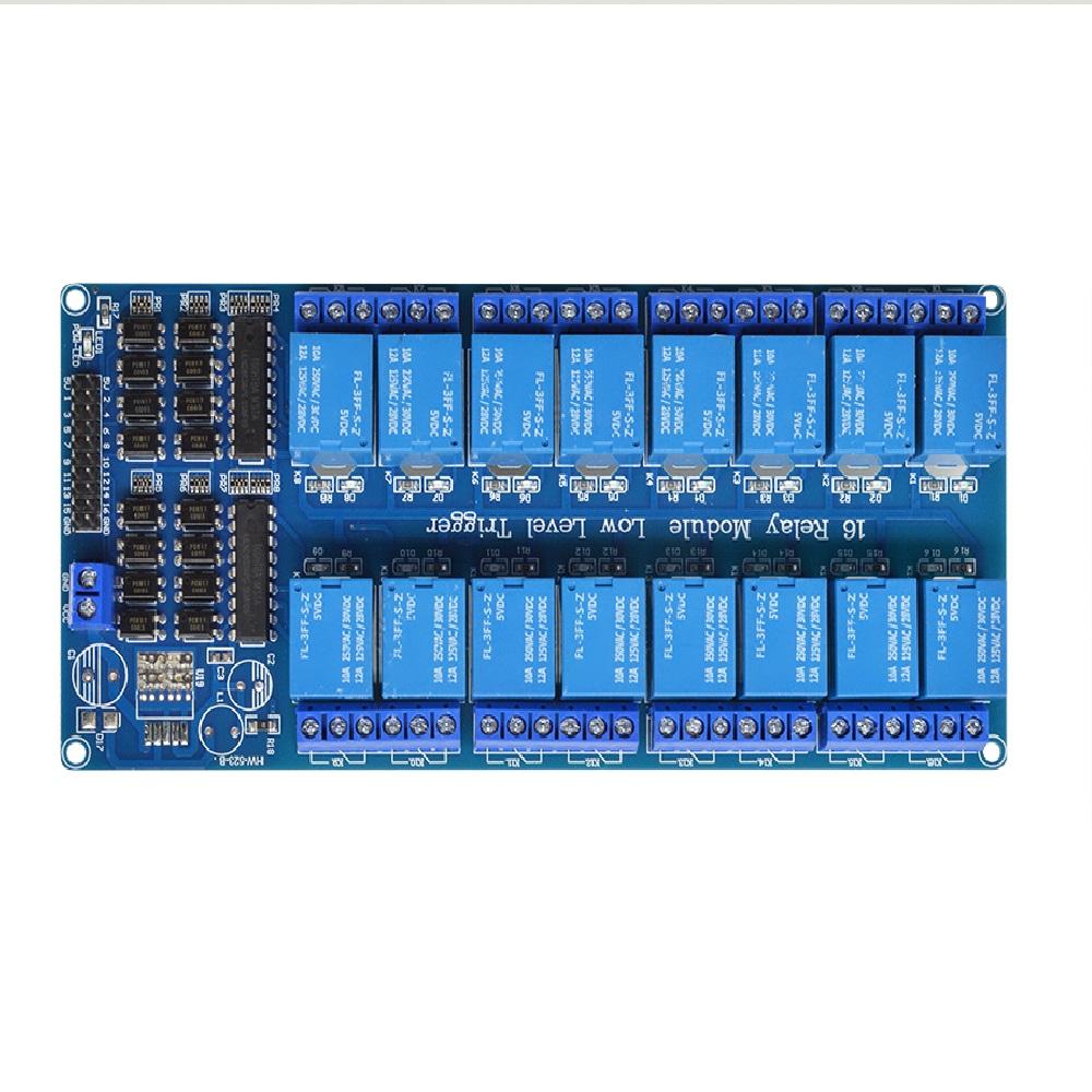 

DC 5V 12V 16ch Network Relay Module Onboard ESP8266 WIFI Module LM2576 Microcontroller Relay Output for Arduino Relay Module Kit