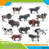 Wild Animal Calf Models: Antelope, Musk Ox, Water Buffalo Bull for Children's Cognitive Play