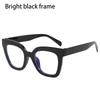 Oversized Square Frame Anti-Blue Light Glasses Woman Fashion Retro Men Computer Gaming Eye Protection Classic Plain Spectacles