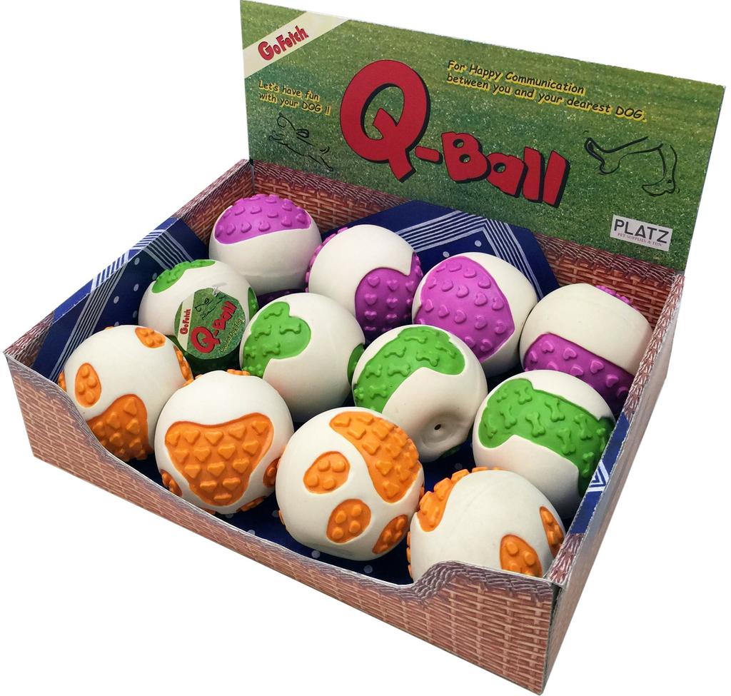 GoFetch Q Ball Dog Toys, 12-Pack