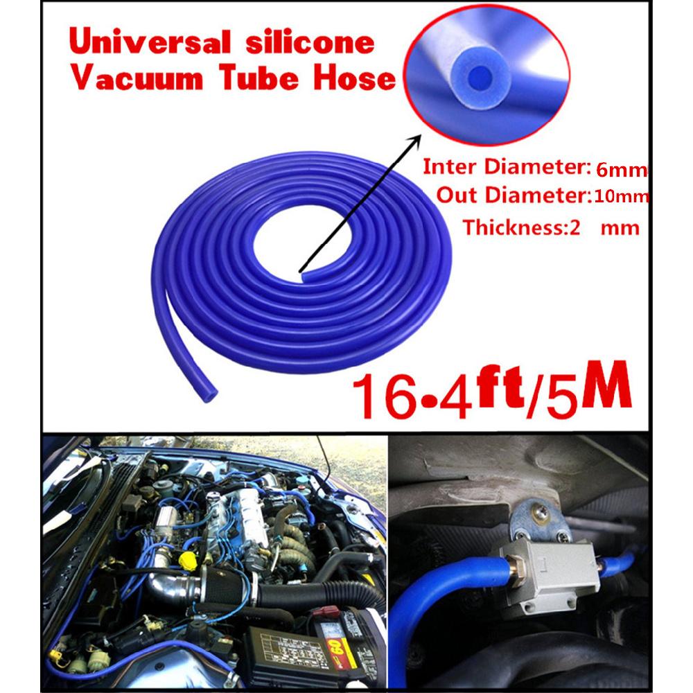 Vehicle Engine 6Mm Silicone Vacuum Tube Hose Silicon Tubing 16.4Ft 5 Meters Kit