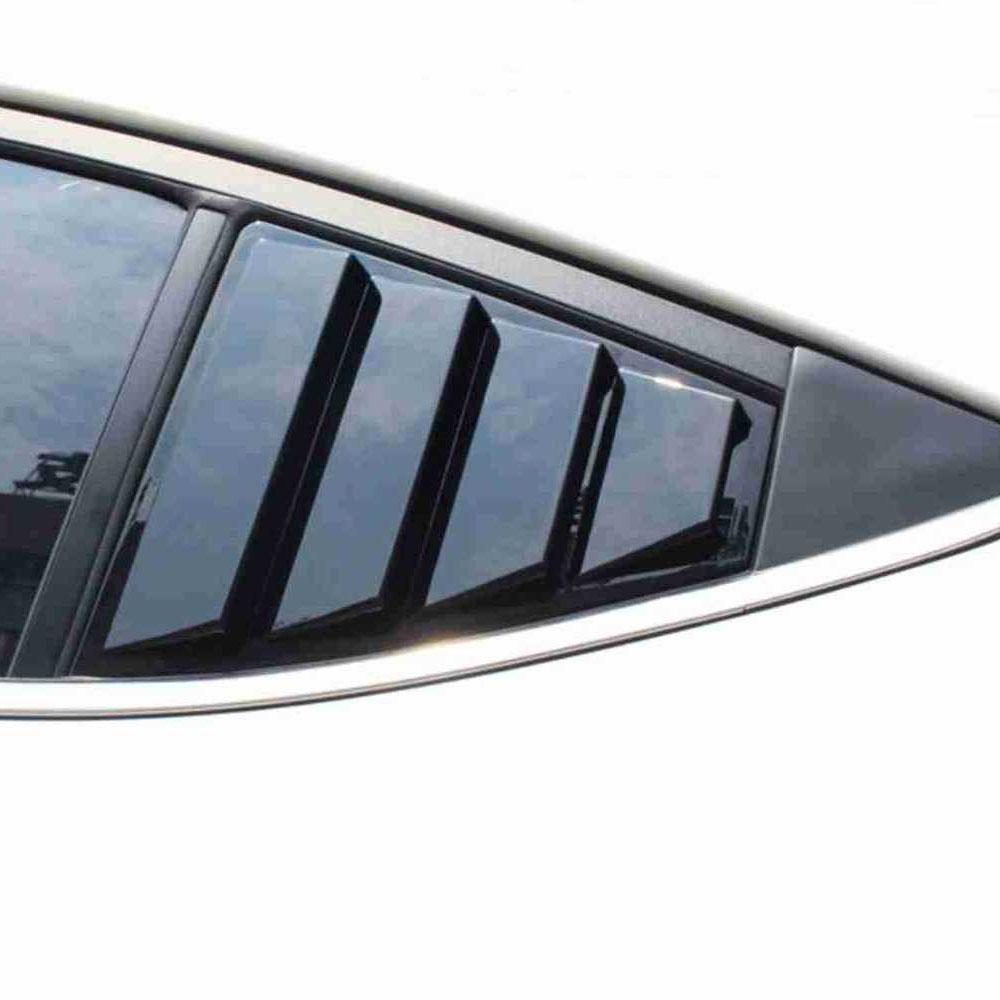 För Hyundai Elantra 2017-2019 Bil Bakre Lamell Fönster Sido Lucka Skydd Trim Klistermärke Ventil Scoop ABS Kolfiber Tillbehör