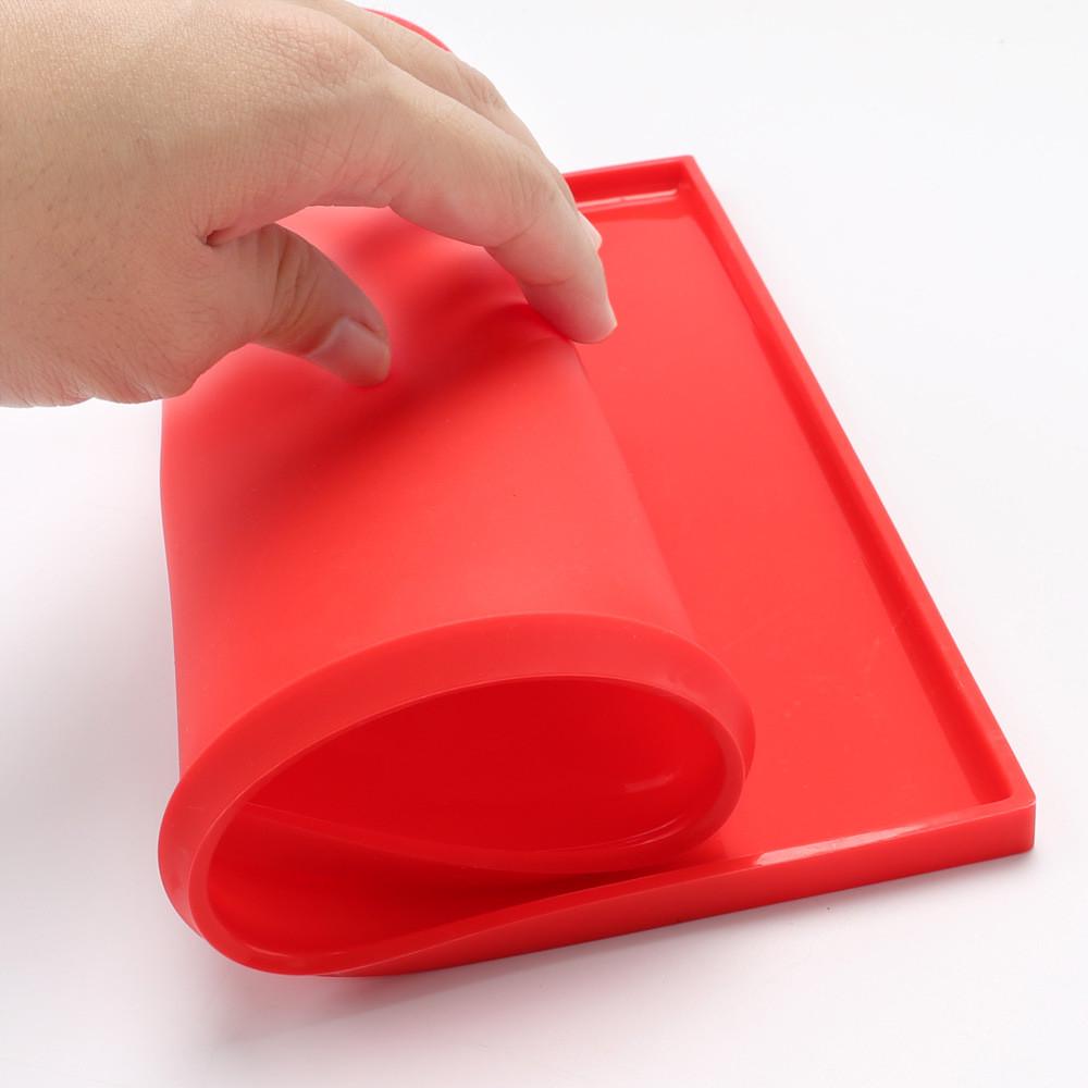 Hot Flexible Soft Cake Stencils Roll Silicone Pan Bakeware Kitchen