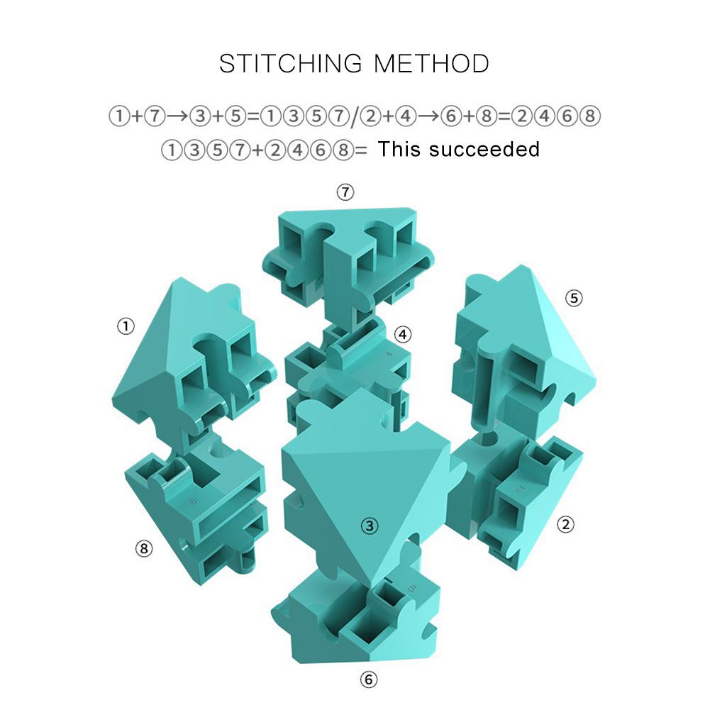 3D Intelligence Magic Cube Puzzle Blok Puzzle Znížený tlak Hračka Darček Cezhraničné Výbušné deti Farebná kocka