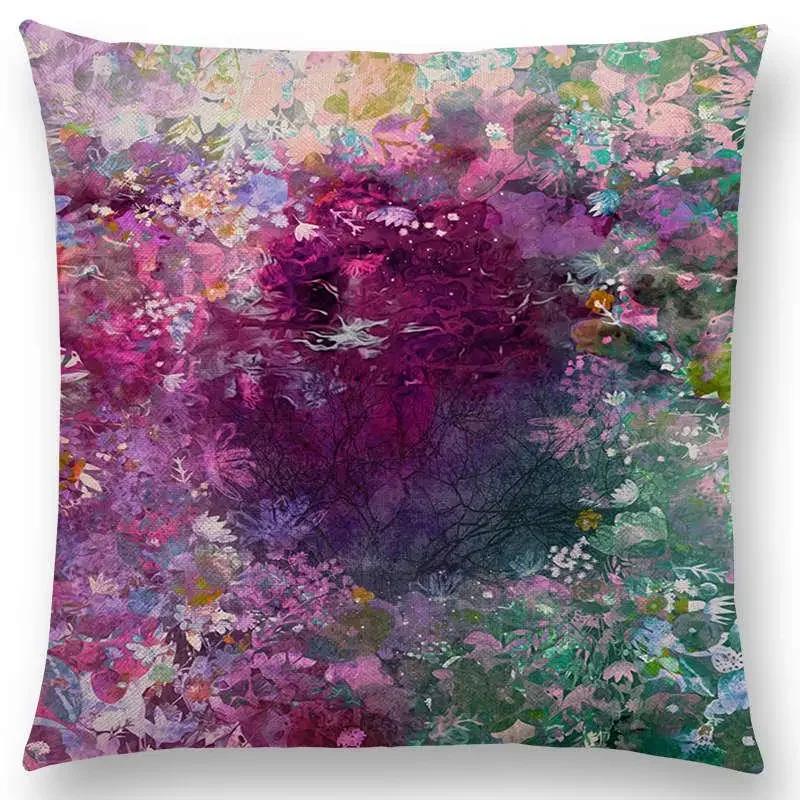 Neueste Kissenbezüge für kleine Mädchen mit Blumenmuster, verträumter Garten, Fantasienacht, Sofakissenbezug für Mädchen