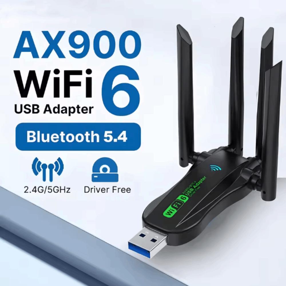 Bluetooth 5.4 900Mbps WiFi Dongle 4 Antenna Wireless Network Card Wireless Networking