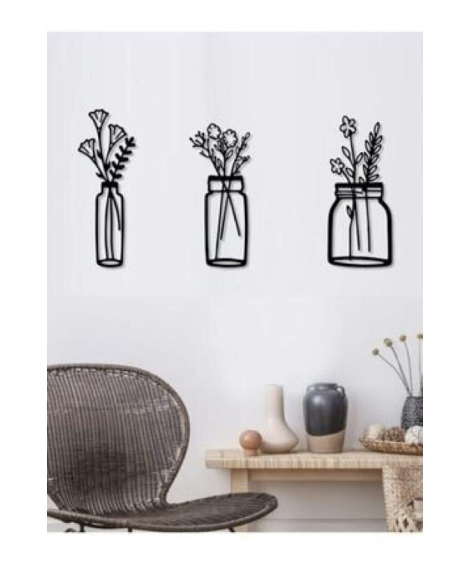 

Лазерная Резка Деревянная Ваза Декор Стены