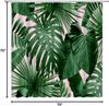 Tropical Leaves Shower Curtain Green Plant Palm Monstera Banana Leaf Botanical Summer Jungle Modern Nature Fabric Bathroom