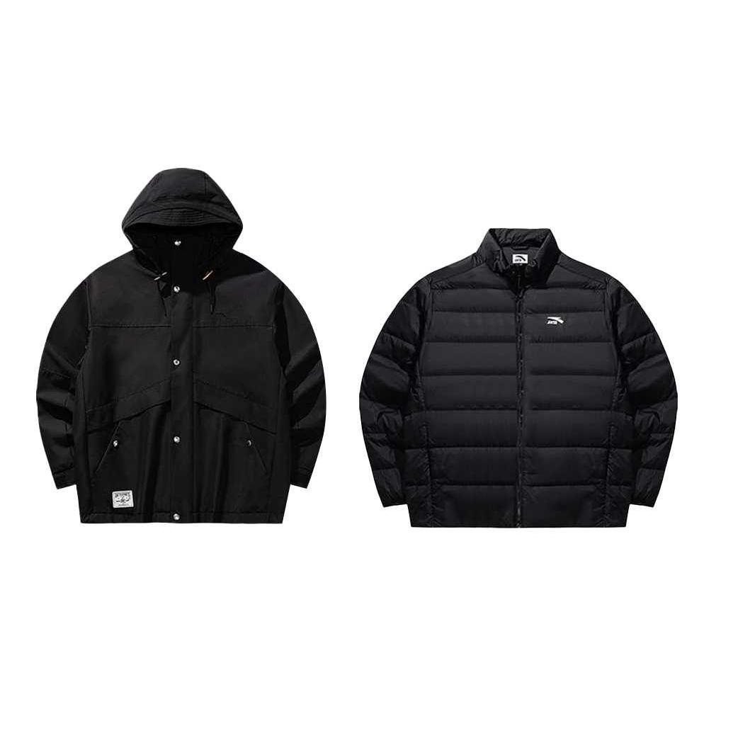 Anta Куртка мужская теплая на молнии с капюшоном серии Lifestyle 152548614-5 3XL