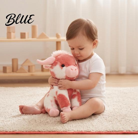Soft Nursery Room Decoration Highland Cow Stuffed Animal Toy Plush Scottish Cattle Doll Doll Cute Farm Present for Adults Kids Boys Girls