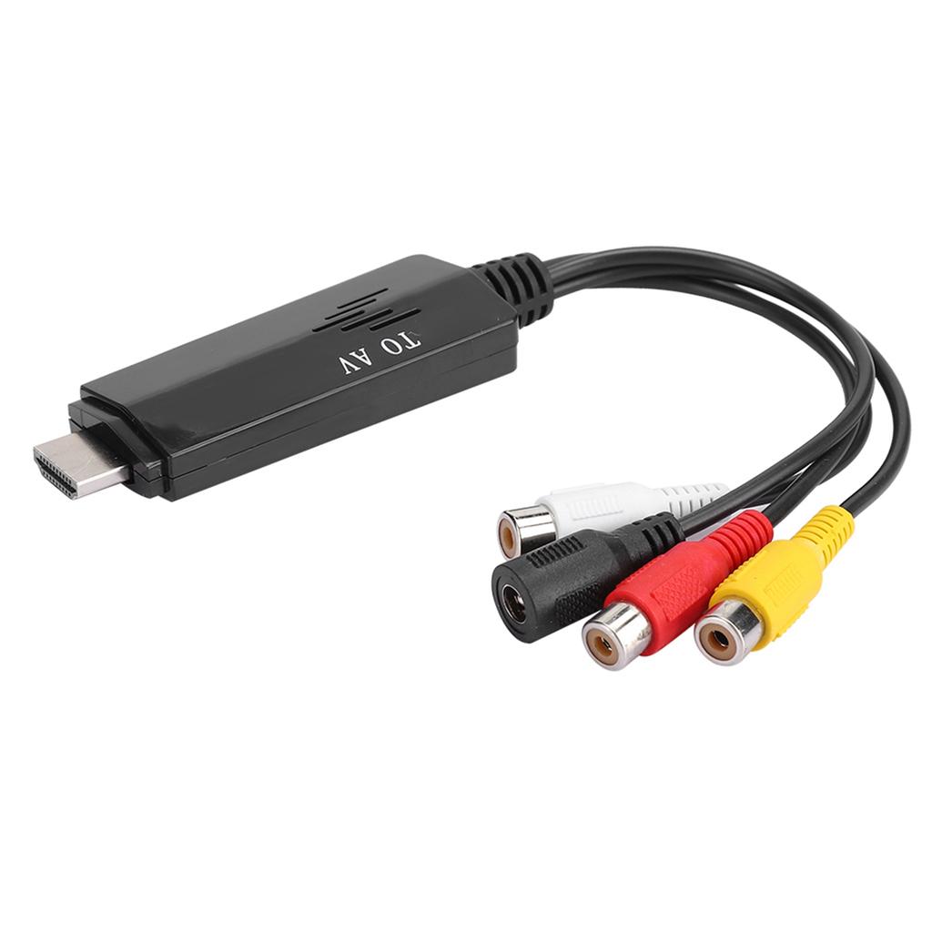 For HDMI to AV RCA 1080P HD Converter Adapter Cable Male to Female for TV VCR DVD