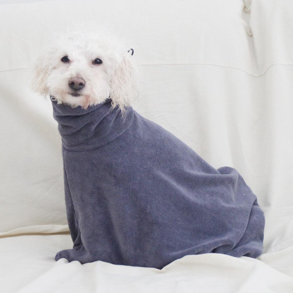 Accarezzalo tutto incluso tasca ad asciugatura rapida accappatoio per cani morbido assorbimento d'acqua casa animale domestico bagno asciugamano borsa