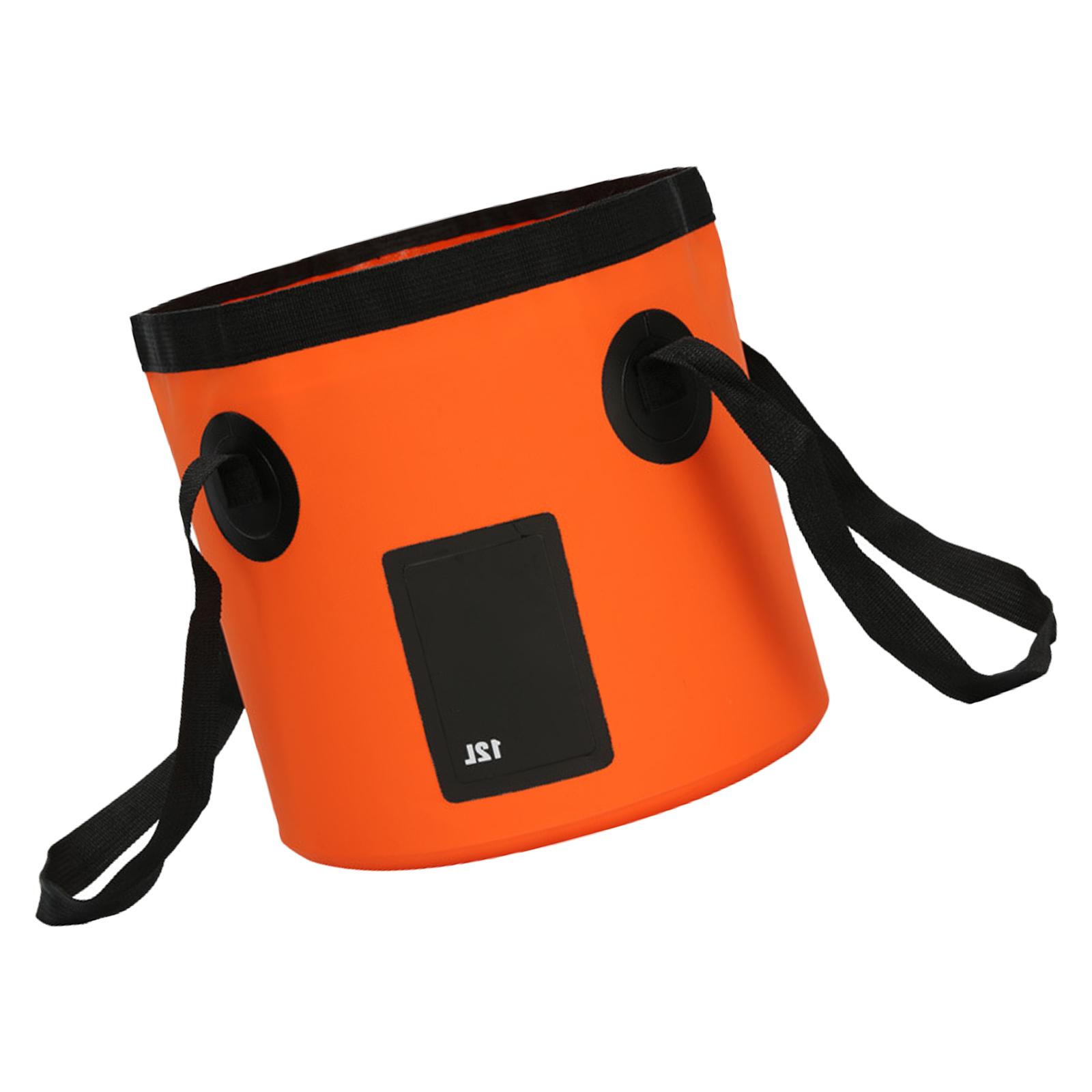 

Collapsible Bucket 5 Gallon Container Folding Water Bucket Portable Wash Basin for Camping Fishing Travelling 12L