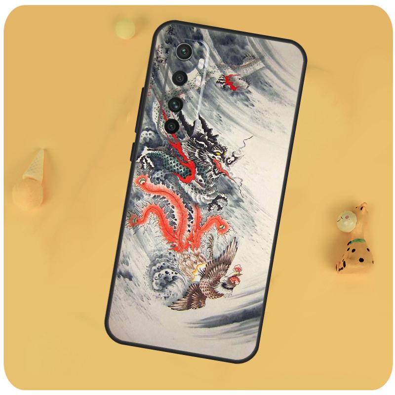 Chinese Dragon Cover For Xiaomi 14T Pro 13 14 15 Ultra 11T 12T 13T POCO X7 Pro X3 X5 F5 F6 M6 X6 Pro Case