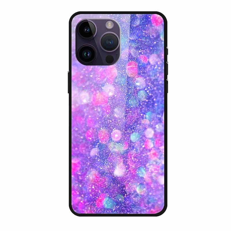 Glass Back Cover For iphone 16 Pro Max Phone Case Soft Bumper Hard Tempered Glass Case For iphone 15 Pro Max Case Funda Shell