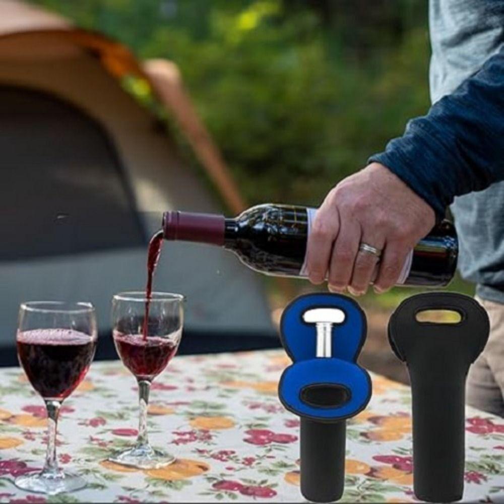 

Insulated Wine Carrier Tote Bag with Handle Wine Travel Carrier Beer Cooling Holder Picnic красный