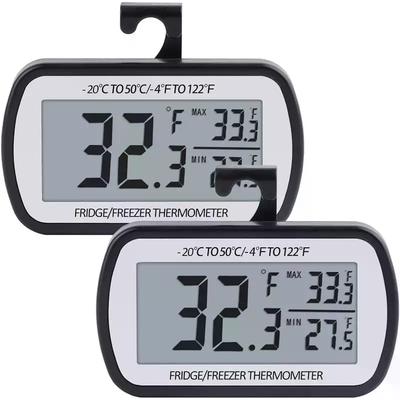 Digital Freezer Room Thermometer Large LCD Waterproof Magnetic Back Hook Temperature Monitor For Kitchen Home Restaurant