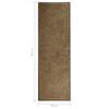 Washable Doormat Brown 60 X 180 Cm