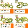Elektrische Autorennbahn Puzzle Dinosaurier Szene Kind Lernspielzeug