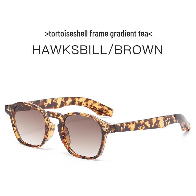 Trendy Women's Retro Round Frame Anti-UV Sunglasses