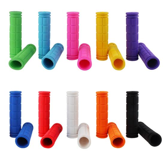 1 Pair Bike Handle Grips Wear Resistant Non-Slip Design Shock Absorption Universal Bicycle Handlebar Grips Covers Replacement Parts