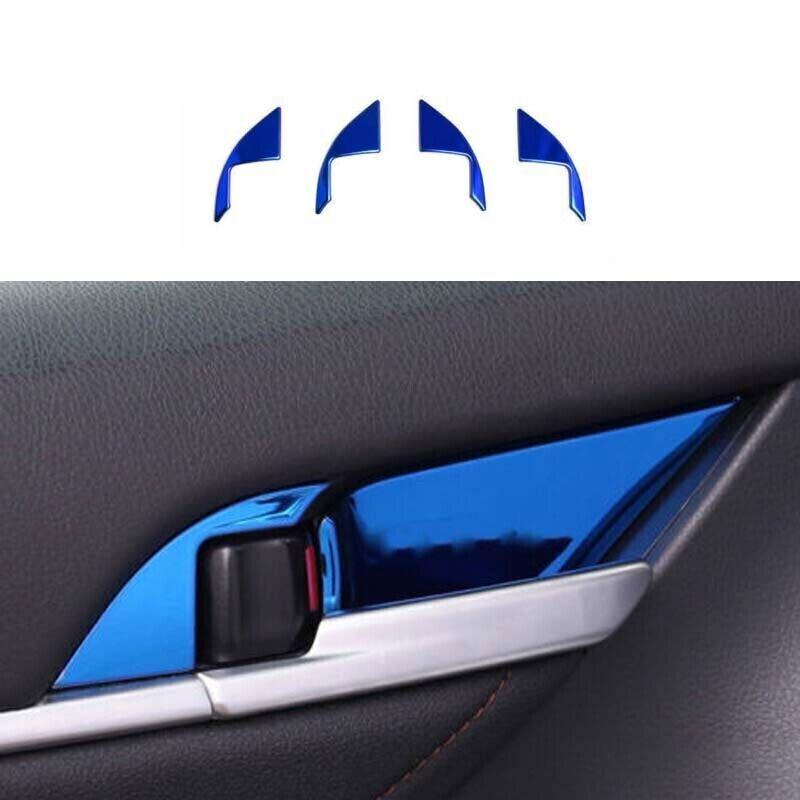 Blue Steel Interior Triangle Cover Trim For Toyota Camry Door Bowl 2018-