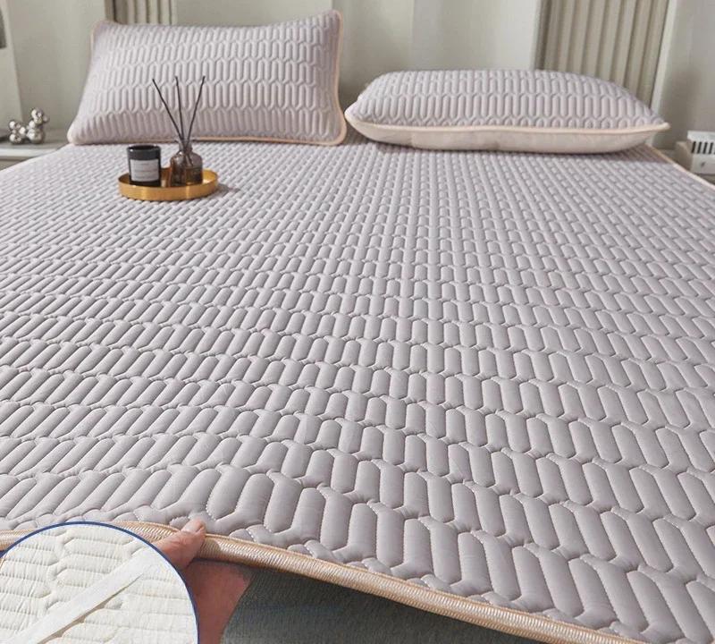 

2 шт./3 шт. латексный летний коврик, охлаждающий коврик для кровати и наволочка, коврик для холодного сна, летний дышащий складной крутой коврик 3pcs 200x220cm