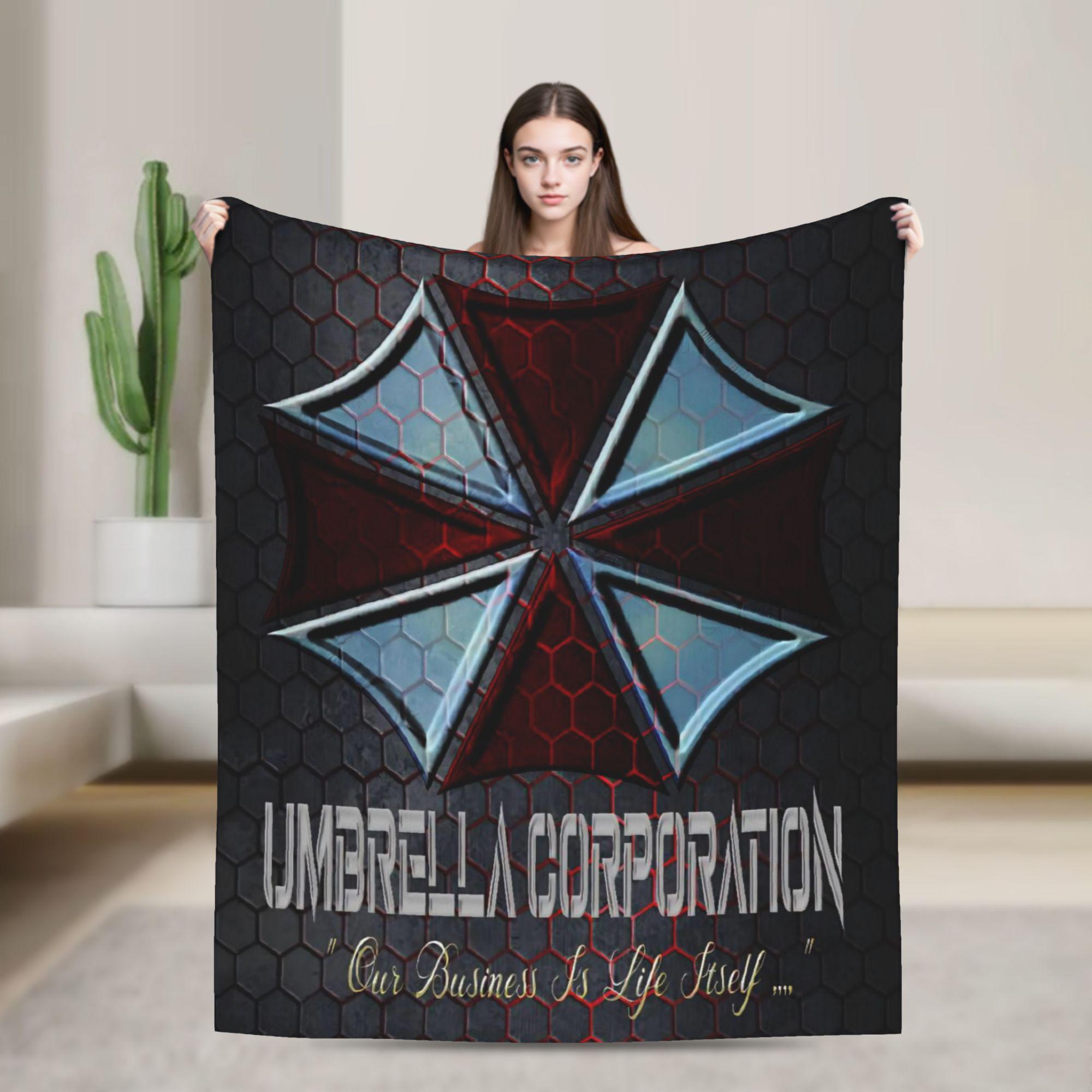 

Resident Umbrella Corps Eviled RE Symbol Blankets Flannel Vintage Warm Throw Blankets for Bedding Lounge Textile Decor 75x90cm