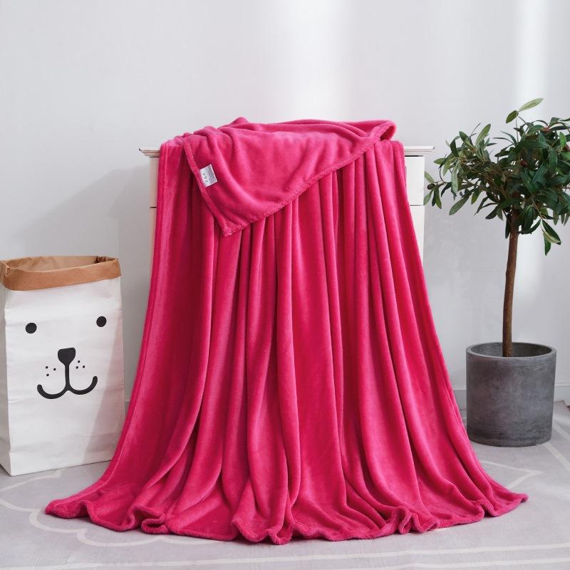 Jednobarevná deka, Coral Velvet Deka, Falei Velvet Deka na jógu, Flange Velvet Deka