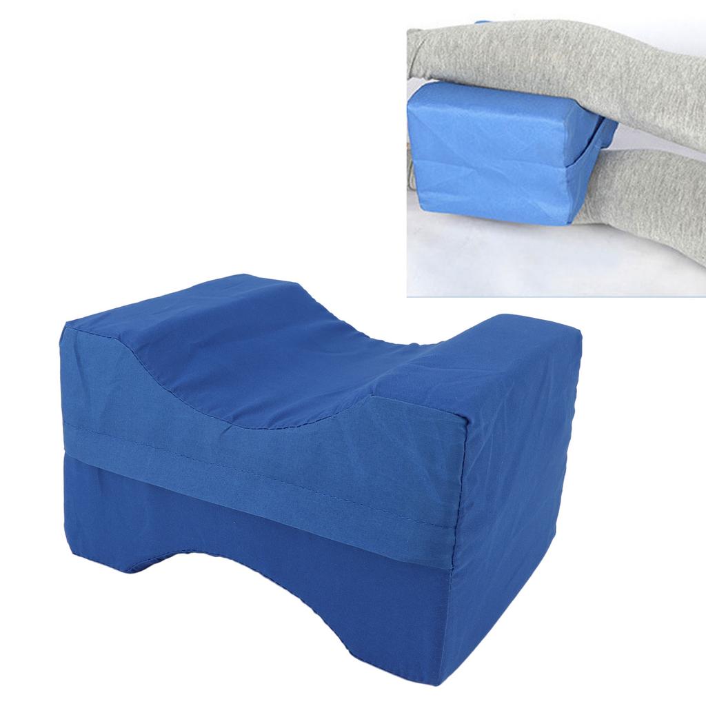 Knee Pillow for Side Sleepers Sponge Leg Positioner Knee Wedge Pillow with Detachable Cover for Hip