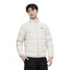 Li-Ning Comfortable Simple Versatile Solid Color Zipper Stand Collar Short Down Jacket Unisex outerwear Gravel-White-Gray AYMV093-4