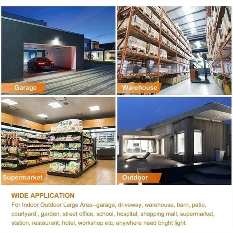 LED iling Light Bright Industrial Lighting Deformable Foldable 85-265V E26/27 Lamp Home Fan Blade Bulb For Garage Warehouse