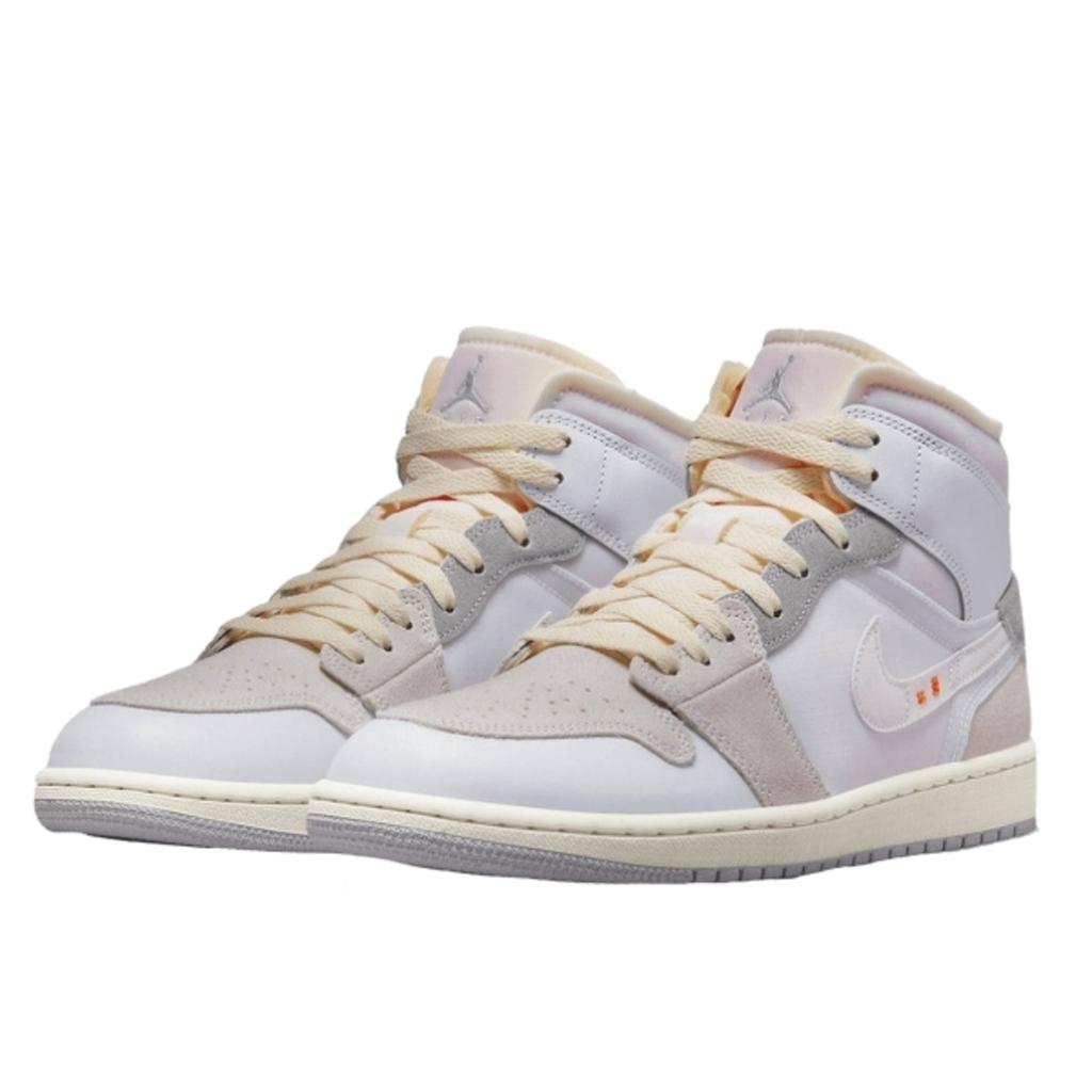 Air Jordan 1 Mid SE Craft Inside Out White Grey