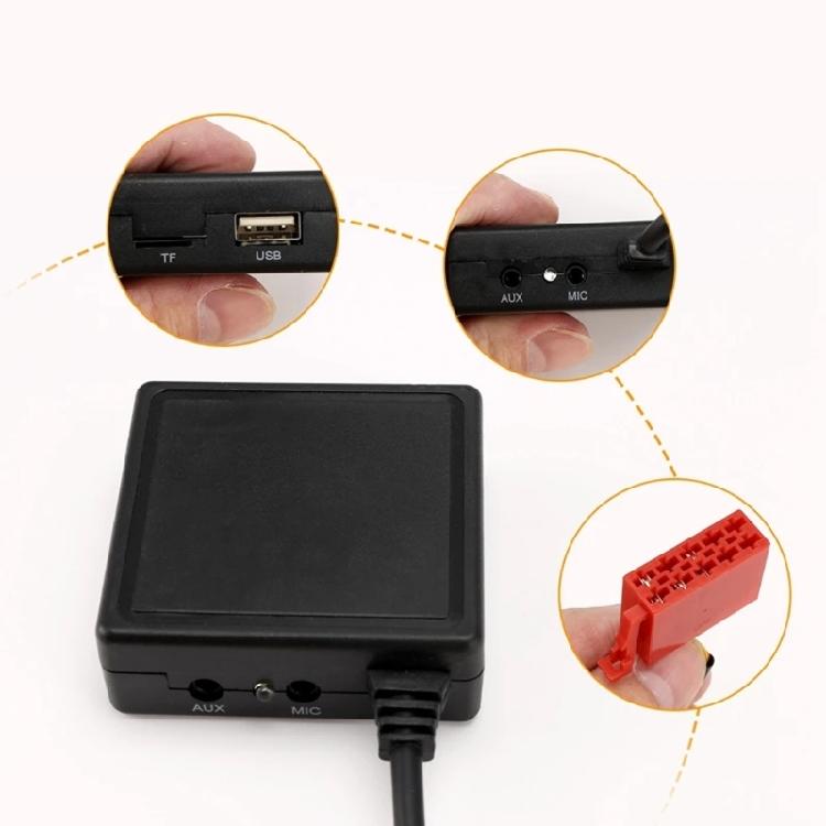 Vehicle Specific Stereo Adapter with Microphone Delivering Premium Sound Quality for W124 W140 W210 W163 BE2210 BE1650