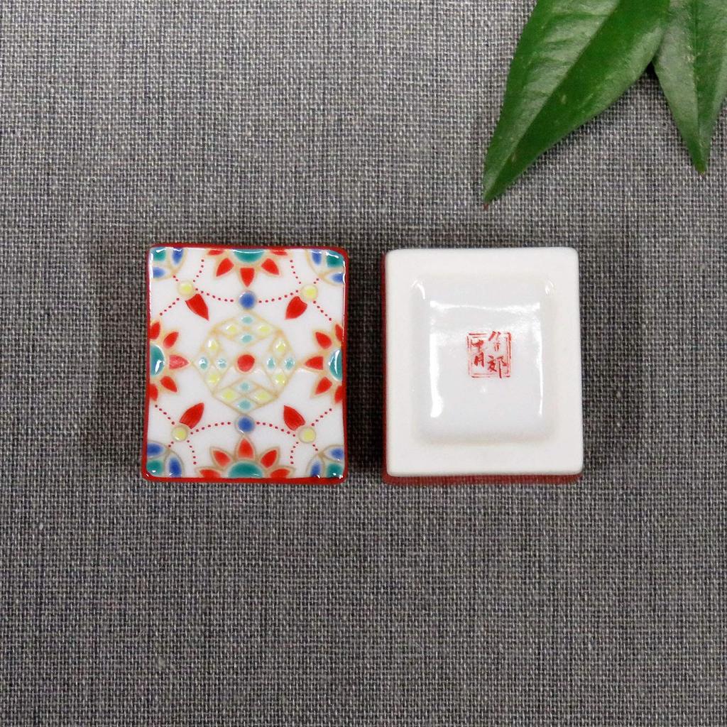 Stylish Kutani Ware Pair Chopstick Rest Yorakute Ceramic Cutlery Made In Japan Set, Design, Rest,