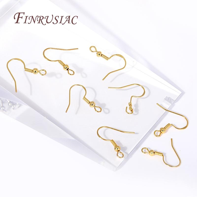 Großhandel 18K Gold Plated Ohrhaken Ohrbügel Für DIY Ohrring Schmuckherstellung Zubehör
