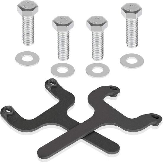 Rear Bar Pin Flag Nut Kits For Jeep - Fix Rear Upper Shock Mount, Suitable For 1984-2001 Cherokee XJ-1082 4WD 2WD (Black, 2-Set)