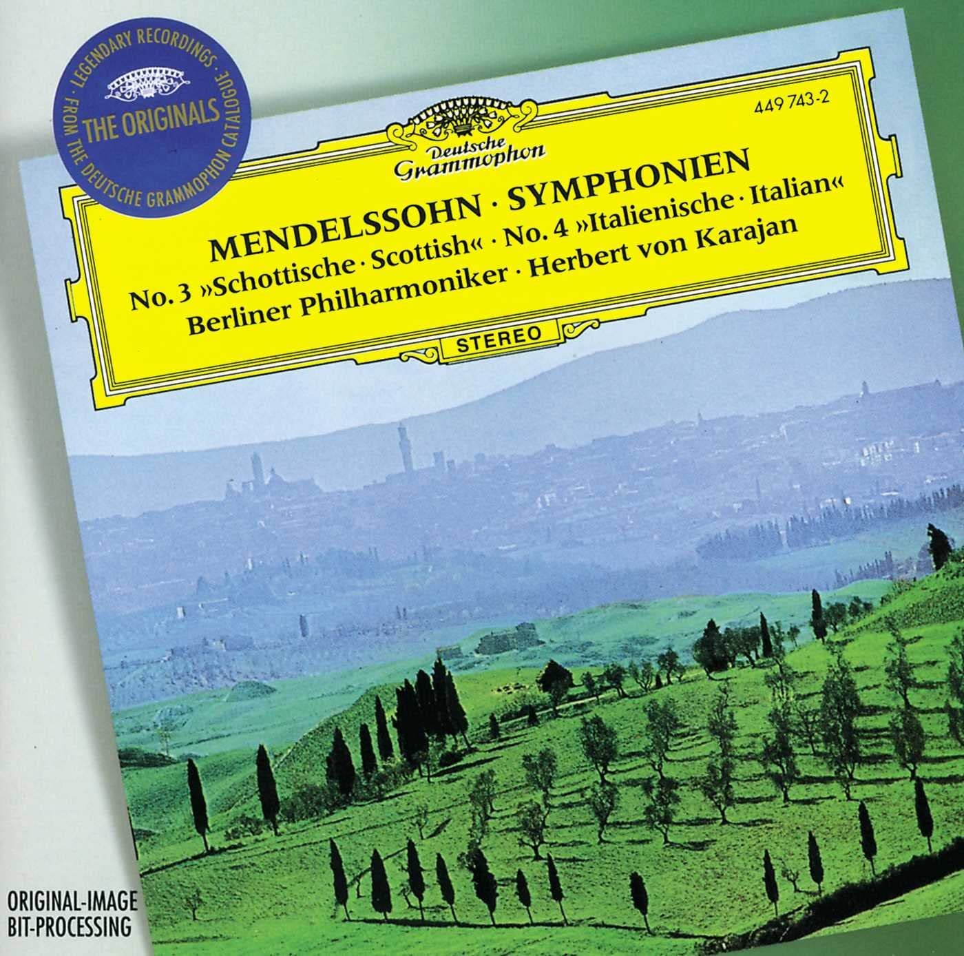 

CD MENDELSSOHN BARTHOLDY, F. - Mendelssohn: Symphonies 3 & 4 / Kar 4497432 Deutsche Grammo 1997 Germany Classical Used