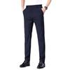 Pánské kalhoty Business Casual Kalhoty Ledové hedvábí Strečové Pánské kalhoty Volné Rychleschnoucí Kalhoty Jaro a Podzim Rovné Nohy Kancelářské Černé Pracovní kalhoty