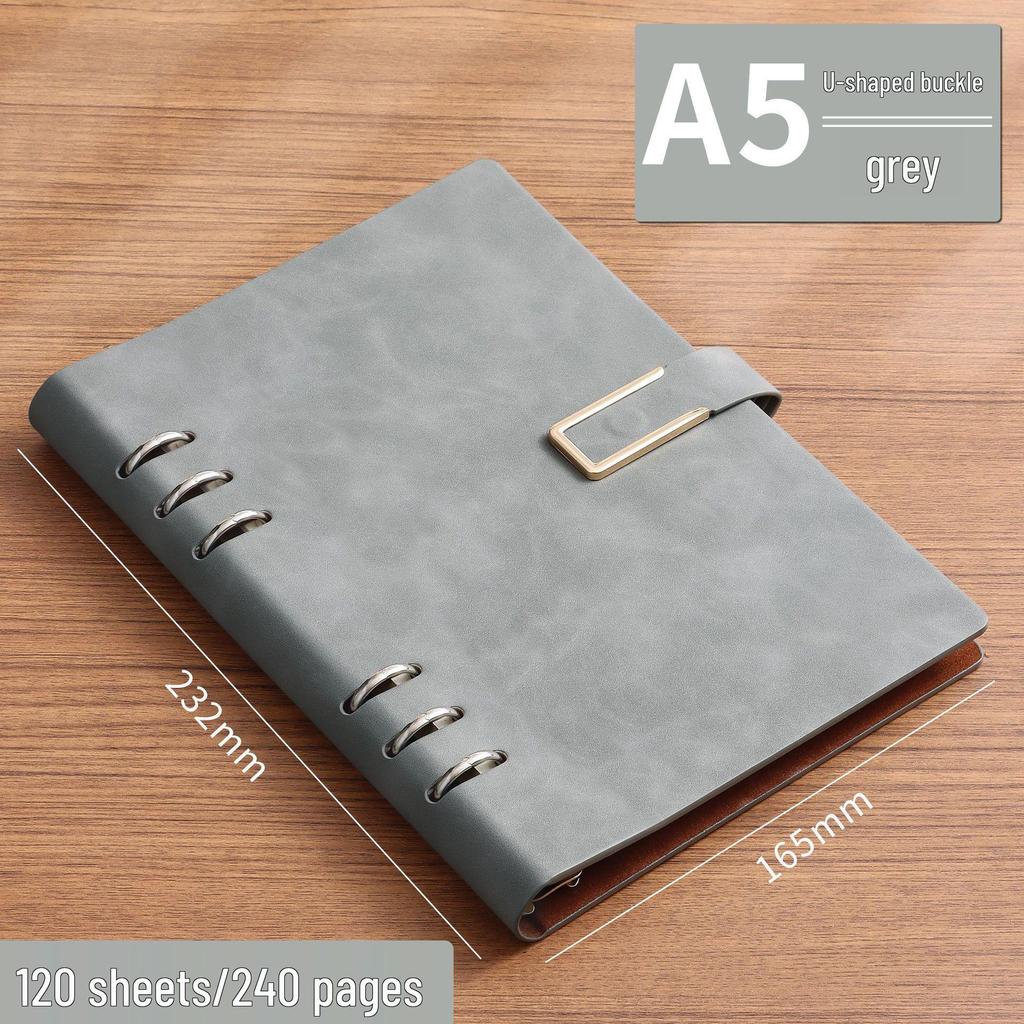 Anpassbares A5/B5 Loseblatt-Notizbuch mit herausnehmbaren Seiten und Logodruck für den Geschäfts-/Bürogebrauch