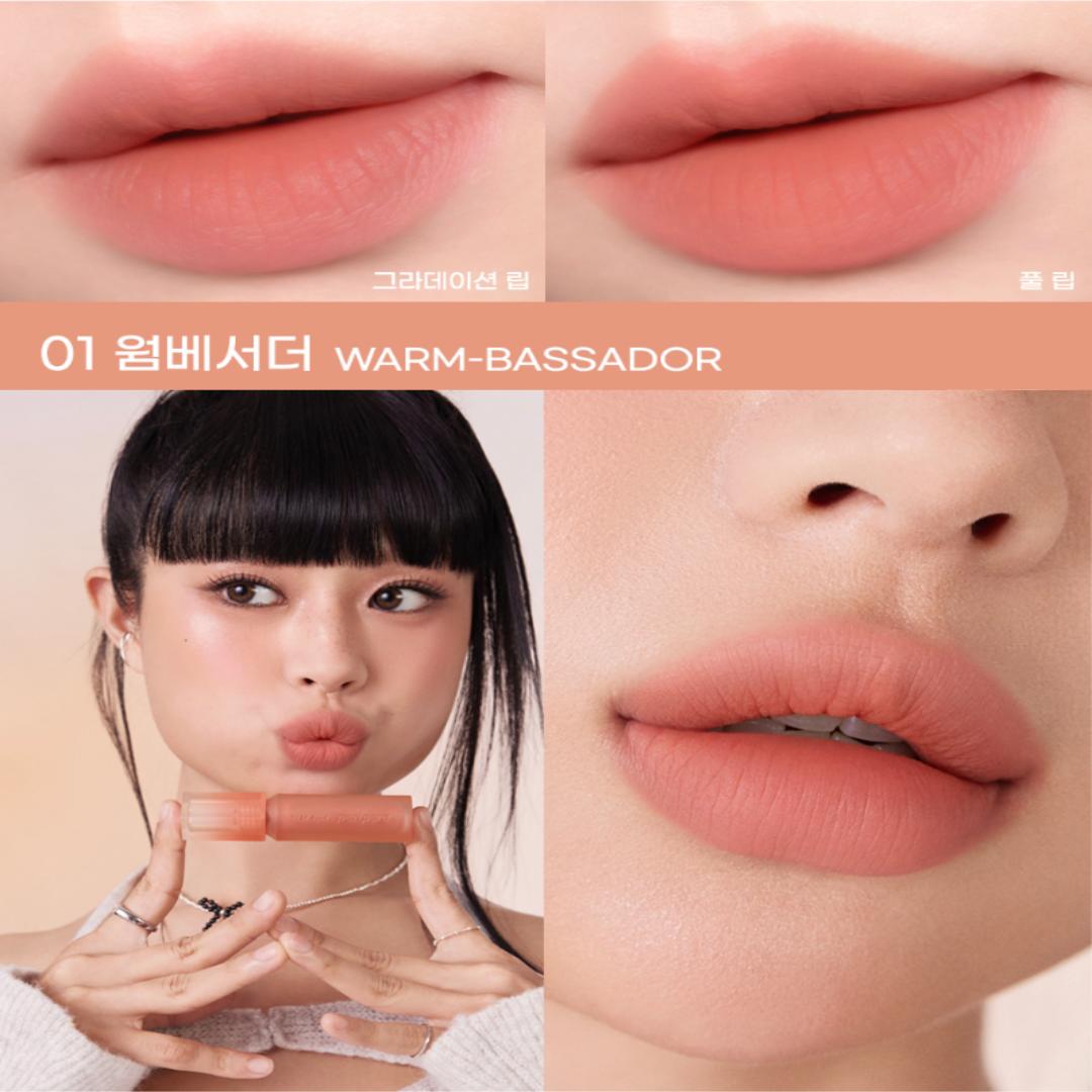 [peripera] 2024 НОВЫЙ COLOR BLUR TINT Выбор NCT NCT | 3,5 г, 7 цветов, стойкий, нелипкий оттенок для губ, матовый оттенок для губ с размытием настроения