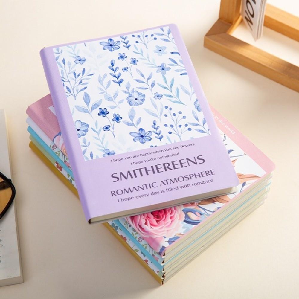 Thickened Office Journal Diary Notepad Cute Class lined NoteBook Floral Flower Notebook School