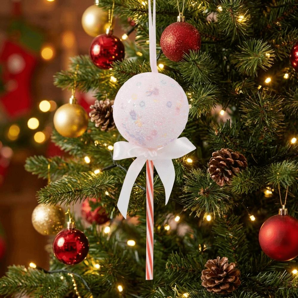 4PCS Foam Ball Candy Christmas Tree Decoration Hanging Lollipop Ornaments  Christmas Party