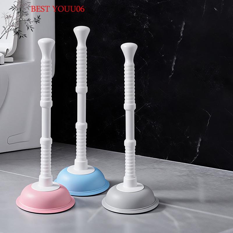 (YOUU06)Plastic Toilet Plunger Anti-clogging Drain Cleaner Pipe Dredging Device Bathroom Kitchen Sink Cleaning Supplies