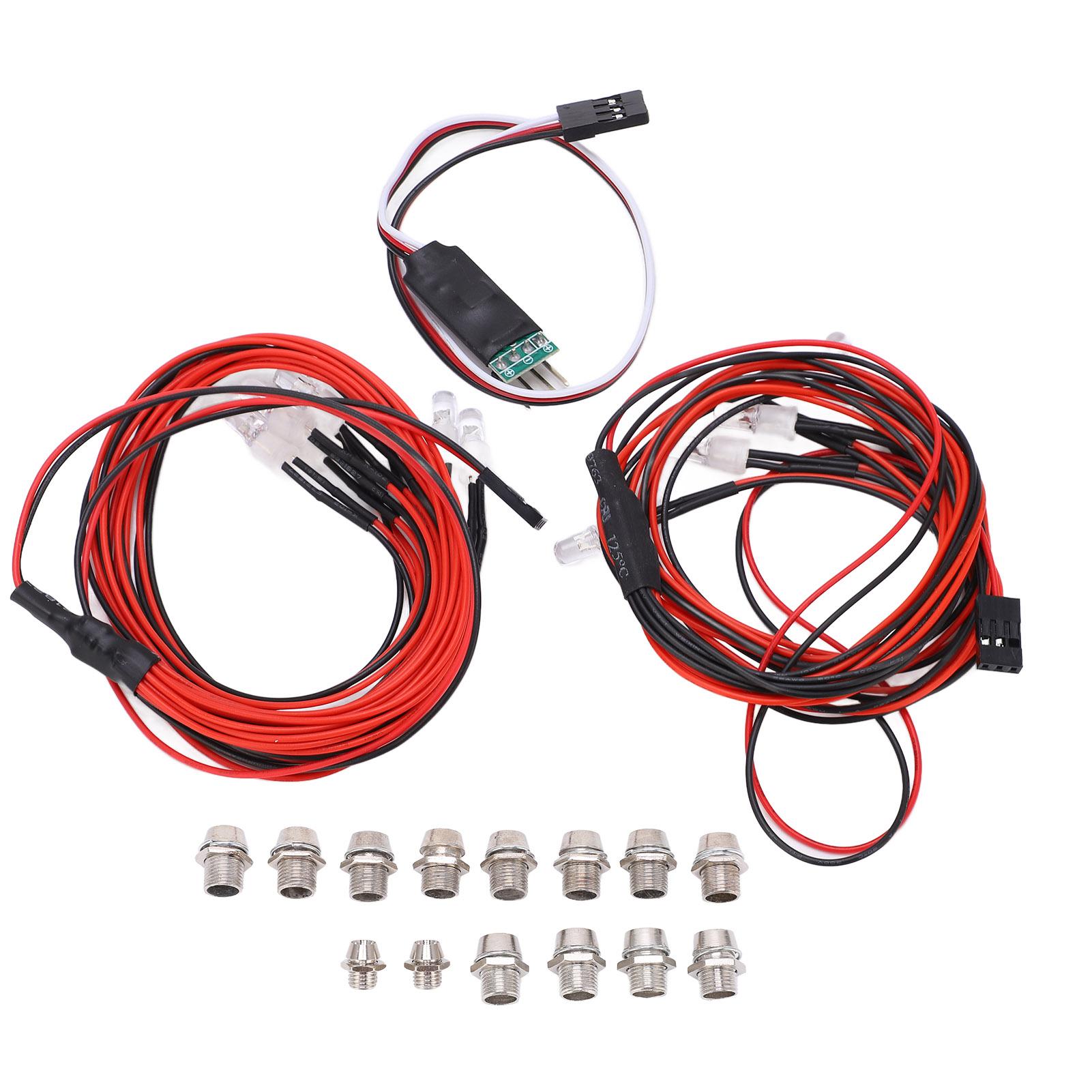 

RC Car Flashing Light Lamp System with 6 Lamps 8 Lamps Durable RC Car LED Light Kit