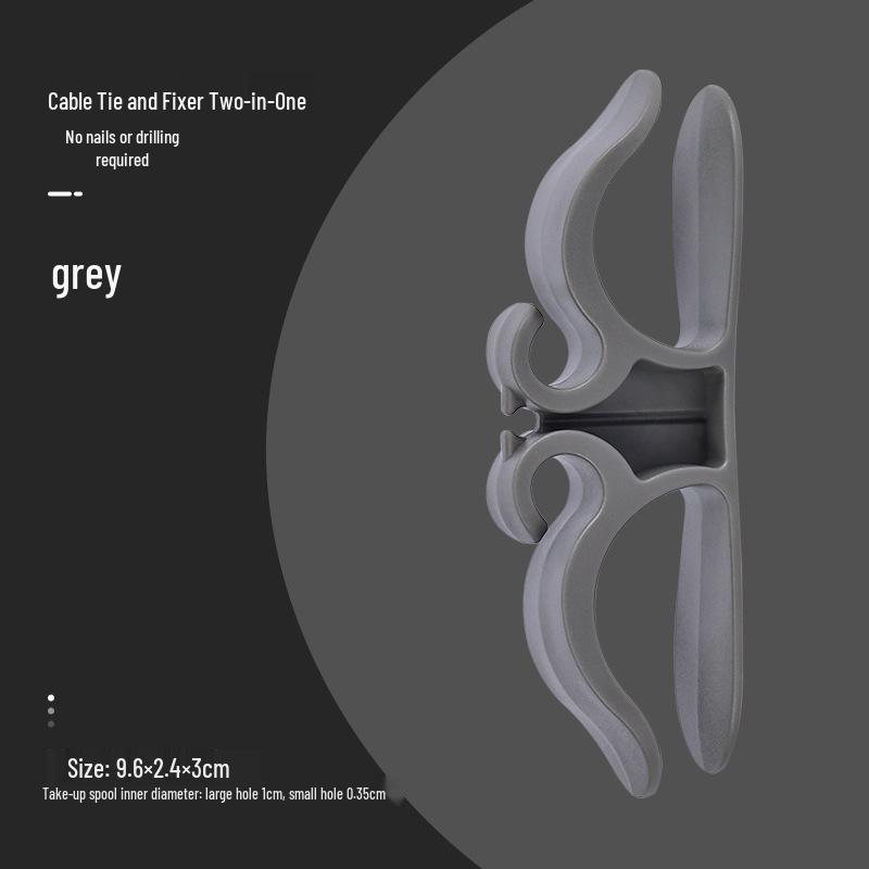 Punch-Free Power Cord Organizer: Electrical Wire Storage Holder & Winding Tool.